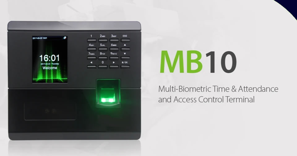 MB10 Multi - Biometric T&A and Access Control Terminal